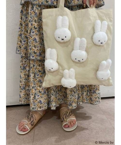 merry jenny（メリージェニー）の「もこもこmiffyトート（トートバッグ・レディース・ブラック/アイボリー・FREE）」の10枚目の写真