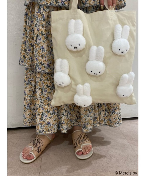 merry jenny（メリージェニー）の「もこもこmiffyトート（トートバッグ・レディース・ブラック/アイボリー・FREE）」の20枚目の写真