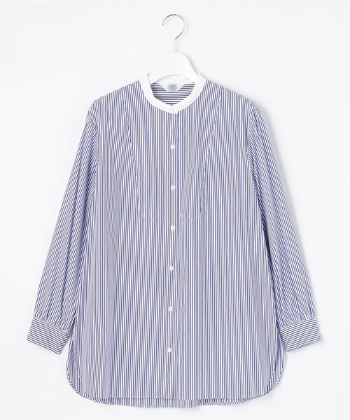 J.PRESS Ladies(J.プレス レディス)の「【洗える】SOMELOS JOYCE バンドカラー ブラウス(シャツ/ブラウス・レディース・ライトグリーン系1/ネイビー系1/ふじ色系1・XS)」の17枚目の写真