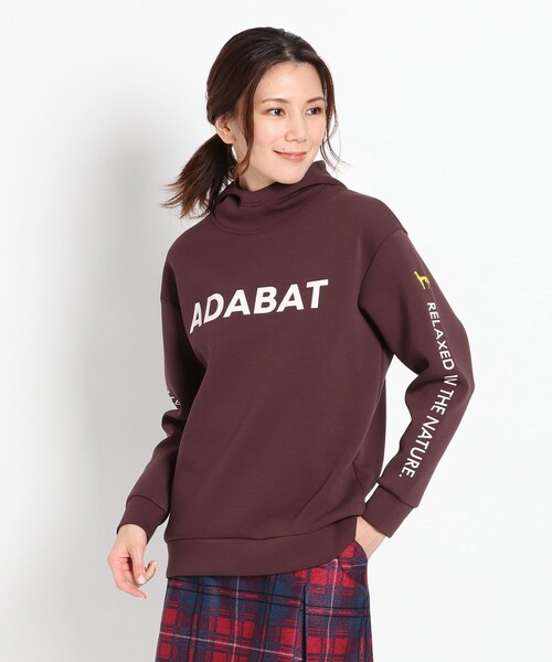 adabat(アダバット)の「◆【モチふわ 軽い着心地】ロゴパーカー NEWスタンダードシリーズ(パーカー・レディース・ブラック/ボルドー/グレー系4・36/38/40/42)」の1枚目の写真