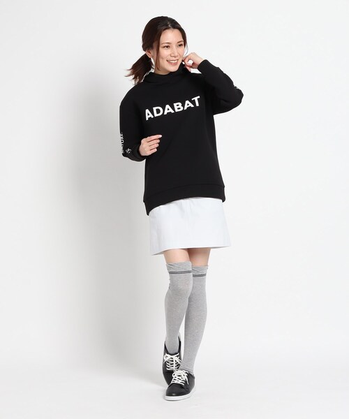 adabat(アダバット)の「◆【モチふわ 軽い着心地】ロゴパーカー NEWスタンダードシリーズ(パーカー・レディース・ブラック/ボルドー/グレー系4・36/38/40/42)」の4枚目の写真