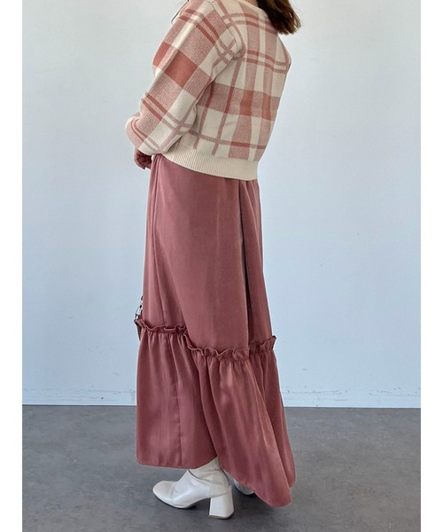 SLURR(スラ―)の「【マシンウォッシャブル】Vネックショート丈ニット(ニット/セーター・レディース・ブラック/アイボリー/キャメル/その他8・FREE)」の20枚目の写真