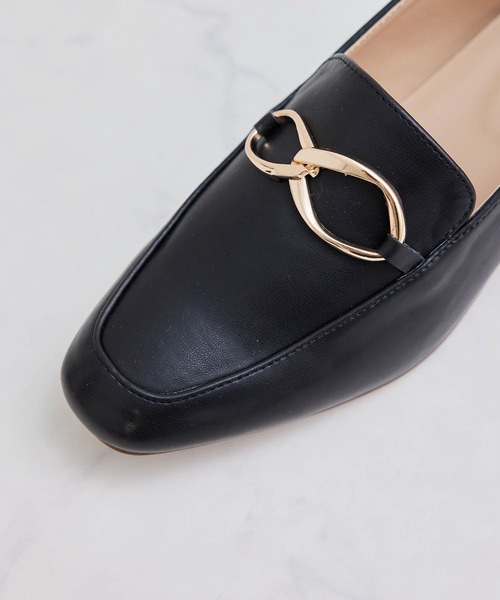 ROPE' PICNIC(ロペピクニック)の「アシンメトリービットローファーバブーシュ(ローファー・レディース・ブラック/ベージュ/キナリ・23.5cm/24.5cm/23.0cm/24.0cm)」の7枚目の写真