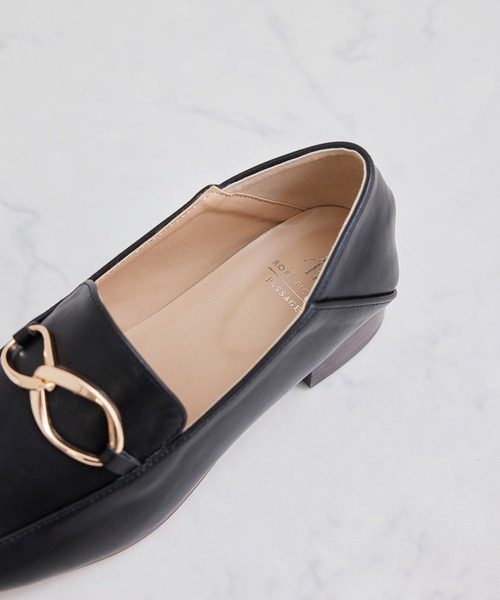 ROPE' PICNIC(ロペピクニック)の「アシンメトリービットローファーバブーシュ(ローファー・レディース・ブラック/ベージュ/キナリ・23.5cm/24.5cm/23.0cm/24.0cm)」の9枚目の写真