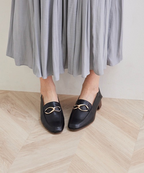 ROPE' PICNIC(ロペピクニック)の「アシンメトリービットローファーバブーシュ(ローファー・レディース・ブラック/ベージュ/キナリ・23.5cm/24.5cm/23.0cm/24.0cm)」の12枚目の写真