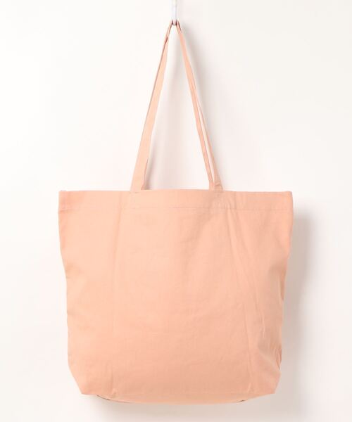 omom sot(オムオムソット)の「キャンバストートバッグ ロゴ入り omom sot(トートバッグ・レディース・アイボリー/ピンクベージュ・F)」の6枚目の写真