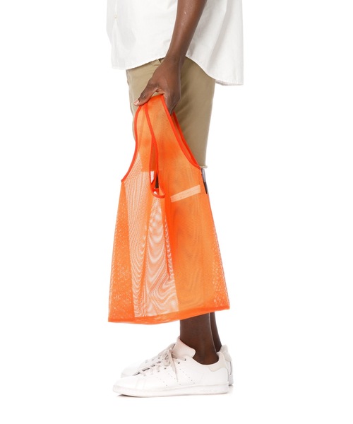 DAILY STANDARD by SANDINISTA(デイリースタンダードバイサンディニスタ)の「CORDURA Mesh Market Bag / コーデュラメッシュマーケットバッグ(エコバッグ/サブバッグ・メンズ・ブラック/ネイビー/グレー/オレンジ/オリーブ/ベージュ・FREE)」の12枚目の写真