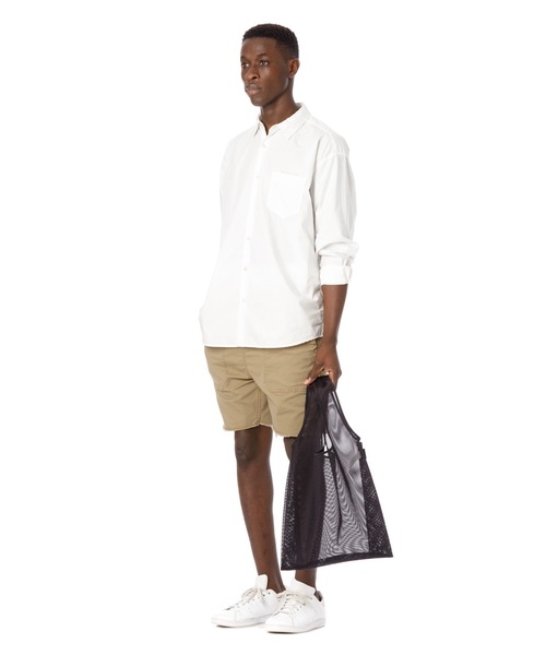 DAILY STANDARD by SANDINISTA(デイリースタンダードバイサンディニスタ)の「CORDURA Mesh Market Bag / コーデュラメッシュマーケットバッグ(エコバッグ/サブバッグ・メンズ・ブラック/ネイビー/グレー/オレンジ/オリーブ/ベージュ・FREE)」の13枚目の写真