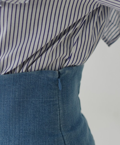 natural couture（ナチュラルクチュール）の「【WEB限定】ハイウエストマーメイドスカート（スカート・レディース・その他1/イエロー/アイボリー/スミクロ・MEDIUM/SMALL）」の21枚目の写真