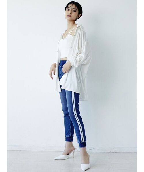 GYDA(ジェイダ)の「バインダービスチェ(キャミソール・レディース・ブラック/オフホワイト・FREE)」の16枚目の写真