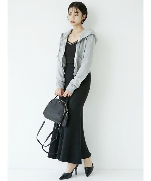 GYDA(ジェイダ)の「バインダービスチェ(キャミソール・レディース・ブラック/オフホワイト・FREE)」の10枚目の写真