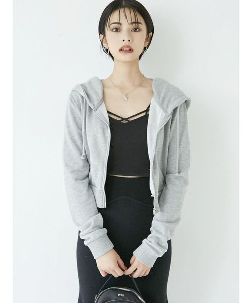 GYDA(ジェイダ)の「バインダービスチェ(キャミソール・レディース・ブラック/オフホワイト・FREE)」の14枚目の写真