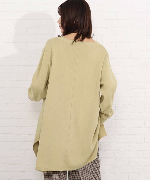 SHOO・LA・RUE（シューラルー）の「◆コクーンスリットチュニックワンピース（ワンピース・レディース・グレー/レモンイエロー/ブラック系2/アイボリー系2・00）」の16枚目の写真