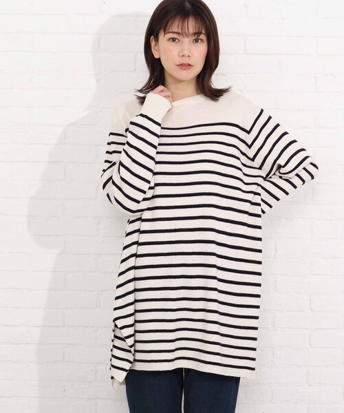 SHOO・LA・RUE（シューラルー）の「◆コクーンスリットチュニックワンピース（ワンピース・レディース・グレー/レモンイエロー/ブラック系2/アイボリー系2・00）」の22枚目の写真