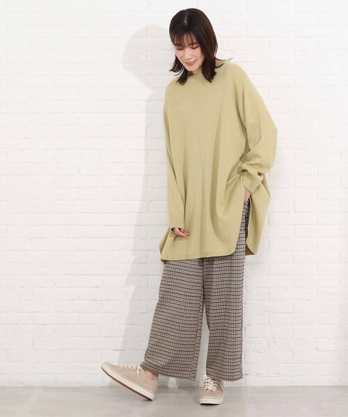 SHOO・LA・RUE（シューラルー）の「◆コクーンスリットチュニックワンピース（ワンピース・レディース・グレー/レモンイエロー/ブラック系2/アイボリー系2・00）」の7枚目の写真