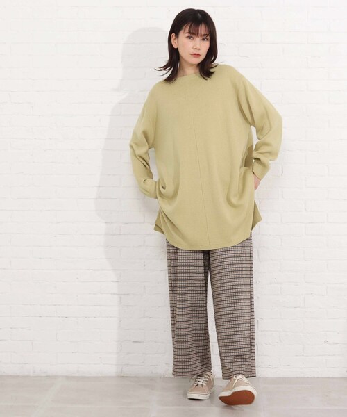 SHOO・LA・RUE（シューラルー）の「◆コクーンスリットチュニックワンピース（ワンピース・レディース・グレー/レモンイエロー/ブラック系2/アイボリー系2・00）」の10枚目の写真