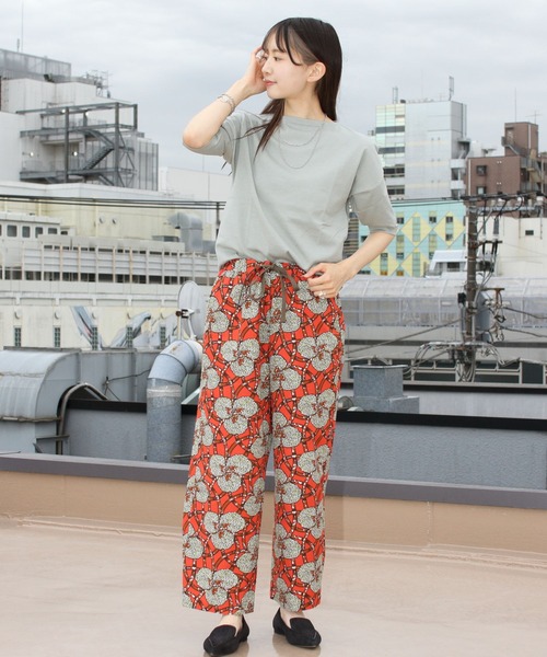 ORCIVAL（オーシバル）の「ORCIVAL/オーシバル　40/2 ボートネックドロップショルダーハーフスリーブ　ソリッド BOATNECK DROP SHOULDER HALFSLEEVE SOLID OR-C0065 BFJ（Tシャツ/カットソー・レディース・ホワイト/ブラック/アイボリー/ブルーグレー/グレイッシュブルー/ミント・1）」の17枚目の写真