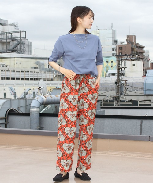 ORCIVAL（オーシバル）の「ORCIVAL/オーシバル　40/2 ボートネックドロップショルダーハーフスリーブ　ソリッド BOATNECK DROP SHOULDER HALFSLEEVE SOLID OR-C0065 BFJ（Tシャツ/カットソー・レディース・ホワイト/ブラック/アイボリー/ブルーグレー/グレイッシュブルー/ミント・1）」の21枚目の写真