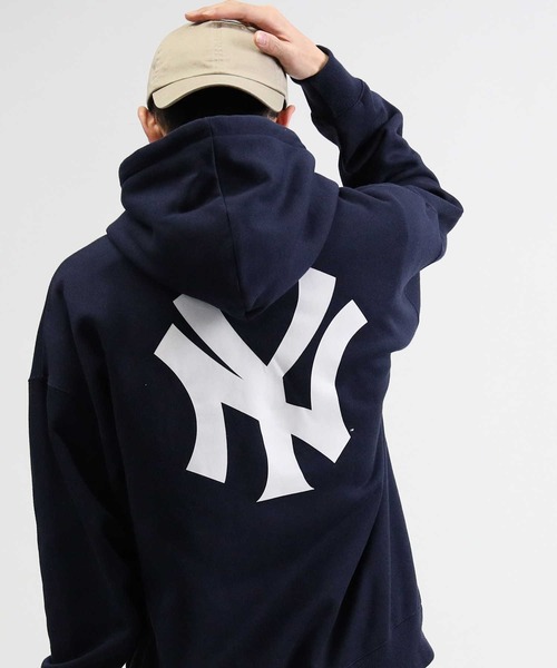 Right-on（ライトオン）の「【MLB】スウェットパーカー（パーカー・メンズ・グレー/ネイビー/レッド・XL/L/M）」の3枚目の写真