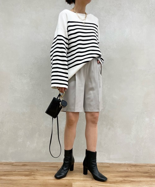 DouDou（ドゥドゥ）の「スプリングカルゼショートパンツ（その他パンツ・レディース・ライトグレー/ブラック・FREE）」の15枚目の写真