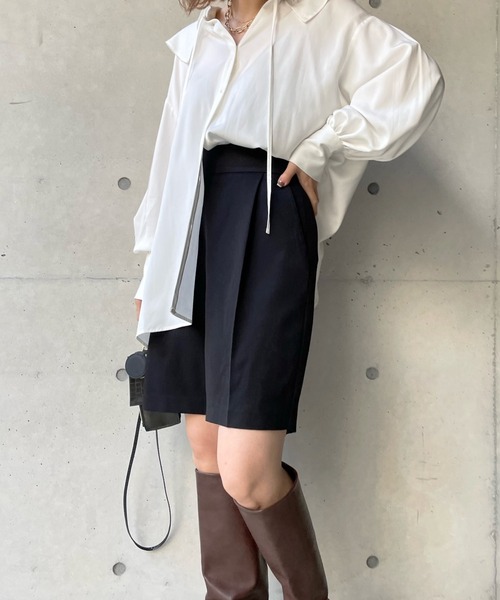 DouDou（ドゥドゥ）の「スプリングカルゼショートパンツ（その他パンツ・レディース・ライトグレー/ブラック・FREE）」の10枚目の写真