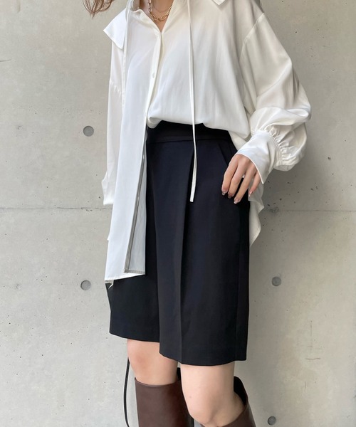 DouDou（ドゥドゥ）の「スプリングカルゼショートパンツ（その他パンツ・レディース・ライトグレー/ブラック・FREE）」の11枚目の写真