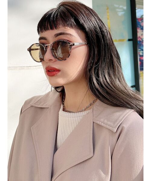 GYDA（ジェイダ）の「メタルテンプルボストンサングラス（サングラス・レディース・ブラック/ブラウン・FREE）」の10枚目の写真