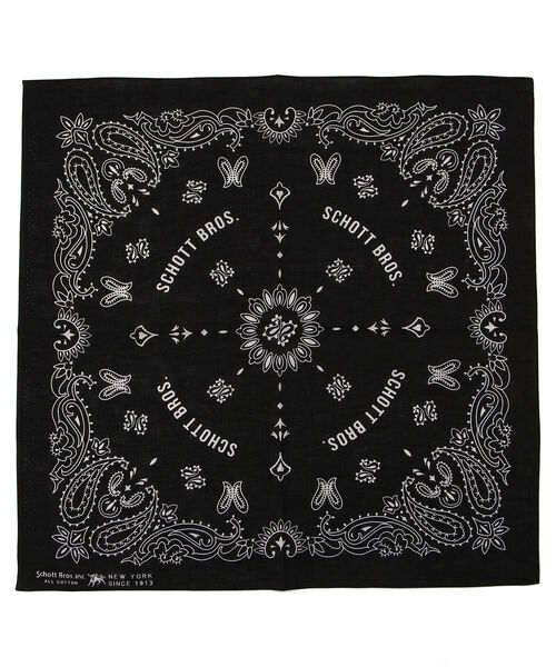 Schott　コーチシャツ　ネイビー　L　ペイズリー　バンダナ schott（ショット）の「Schott/ショット/BANDANA COACH SHIRTS