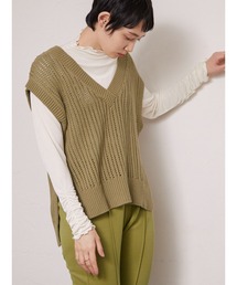 armonia | armonia.透かし編みニットベスト*(ベスト)
