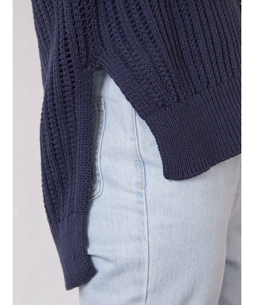 armonia(アルモニーア)の「armonia.透かし編みニットベスト*(ベスト・レディース・ネイビー/オフホワイト/カーキ・FREE)」の11枚目の写真
