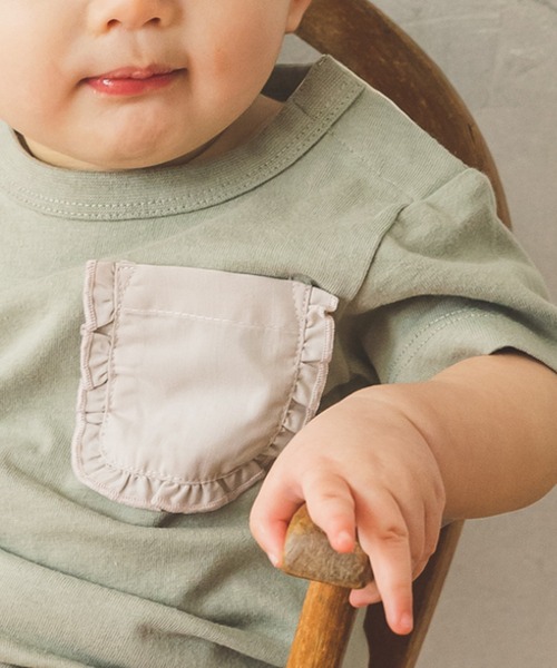 pairmanon（ペアマノン）の「【ベビー】ユニセックスボーダー半袖ロンパース（ロンパース・キッズ・ラベンダー/モカ/ブラック/ライトベージュ/ミント/ブラック系その他6/グレー系その他/ベージュ系その他2/ブルー系その他2/ホワイト系その他/ブラウン系その他2・70/80）」の16枚目の写真