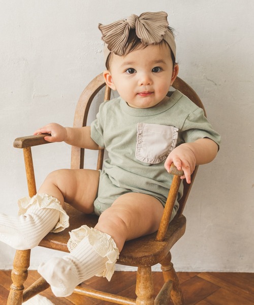 pairmanon（ペアマノン）の「【ベビー】ユニセックスボーダー半袖ロンパース（ロンパース・キッズ・ラベンダー/モカ/ブラック/ライトベージュ/ミント/ブラック系その他6/グレー系その他/ベージュ系その他2/ブルー系その他2/ホワイト系その他/ブラウン系その他2・70/80）」の17枚目の写真