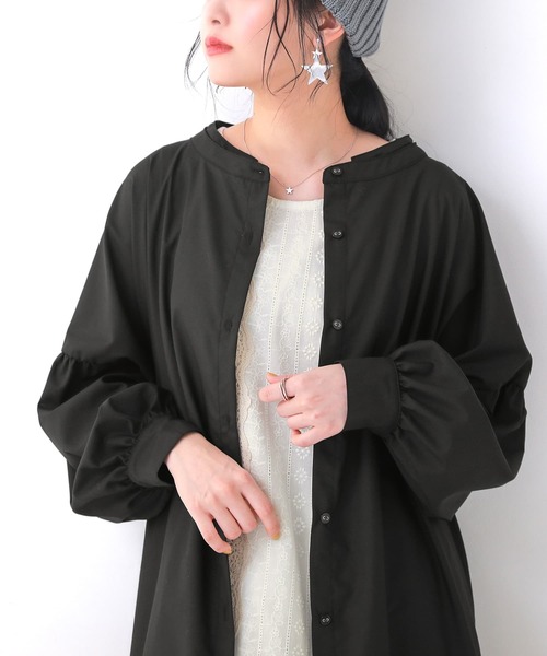 osharewalker（オシャレウォーカー）の「【廃盤】『ダブルカラーシャツワンピース』（シャツワンピース・レディース・ピンクベージュ/オフホワイト/ブラック・FREE）」の15枚目の写真