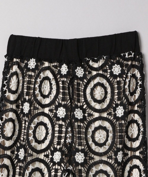 JEANASIS（ジーナシス）の「アンティーククロシェパンツ/275538（その他パンツ・レディース・ブラック/オレンジ・FREE）」の4枚目の写真