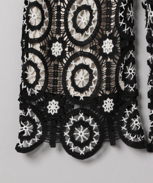 JEANASIS（ジーナシス）の「アンティーククロシェパンツ/275538（その他パンツ・レディース・ブラック/オレンジ・FREE）」の5枚目の写真