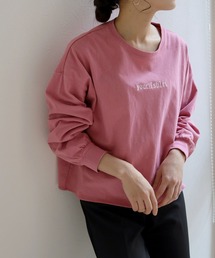 【shemoshelly】yourTshirt刺繍ロゴデザインTシャツ