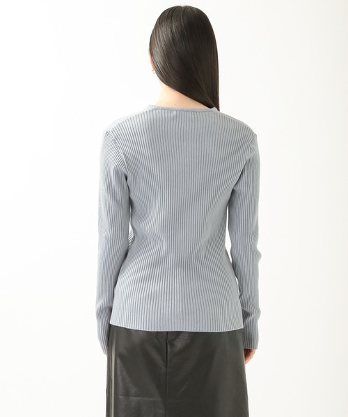 ALAND(エーランド)の「3.3Field Trip/RIBBED Vネックニット 2275828(ニット/セーター・レディース・ライトブルー/ブラック/ライトグリーン/アイボリー・FREE)」の22枚目の写真