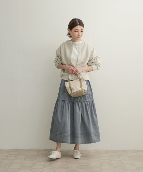 URBAN RESEARCH DOORS(アーバンリサーチドアーズ)の「コットンスウェットカーディガン(カーディガン/ボレロ・レディース・チャコールグレー/アイボリー/グレー系その他・MEDIUM)」の5枚目の写真