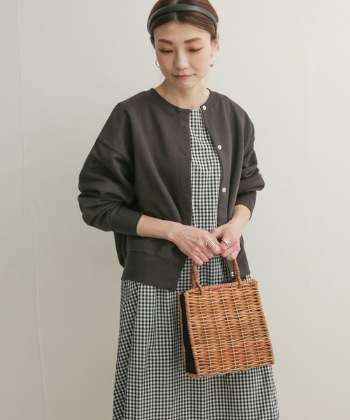 URBAN RESEARCH DOORS(アーバンリサーチドアーズ)の「コットンスウェットカーディガン(カーディガン/ボレロ・レディース・チャコールグレー/アイボリー/グレー系その他・MEDIUM)」の15枚目の写真