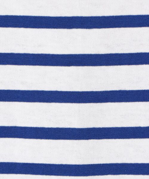 Le Minor（ルミノア）の「【SHIPS any別注】Le minor: ボートネック フレンチスリーブ ボーダーカットソー（Tシャツ/カットソー・レディース・ライトブルー/ネイビー/ピンク・ONE SIZE）」の20枚目の写真