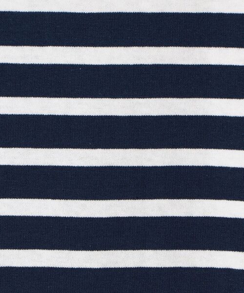 Le Minor（ルミノア）の「【SHIPS any別注】Le minor: ボートネック フレンチスリーブ ボーダーカットソー（Tシャツ/カットソー・レディース・ライトブルー/ネイビー/ピンク・ONE SIZE）」の5枚目の写真