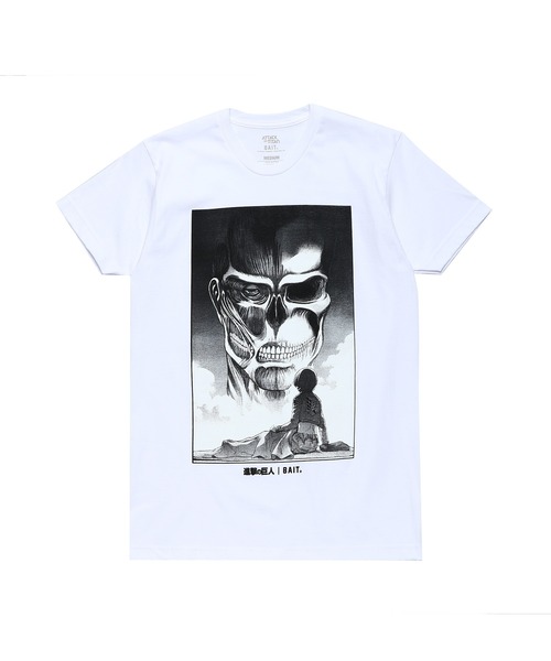BAIT（ベイト）の「BAIT × 進撃の巨人 ARMIN TEE 224-AOT-TEE-001（Tシャツ/カットソー・メンズ・ホワイト・LARGE/MEDIUM/X-LARGE/XX-LARGE）」の6枚目の写真