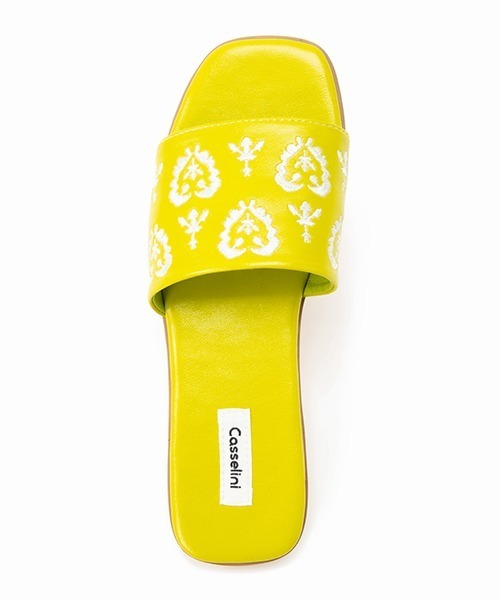 Casselini（キャセリーニ）の「Casselini(キャセリーニ)刺繍サンダル（サンダル・レディース・イエロー/ブラック/サックスブルー/ライム・S/M/L）」の11枚目の写真