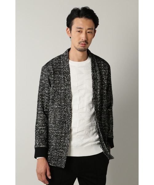 HIGH STREET（ハイストリート）の「HIGH STREET∴ポンテトルト コーディガン（カーディガン/ボレロ・メンズ・ブラック/ネイビー・L/M）」の2枚目の写真