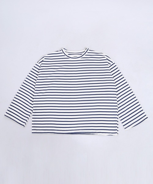 WC（ダブル シー）の「シンプルボーダーロンT（Tシャツ/カットソー・レディース・ホワイト/ネイビー/グリーン・FREE）」の11枚目の写真