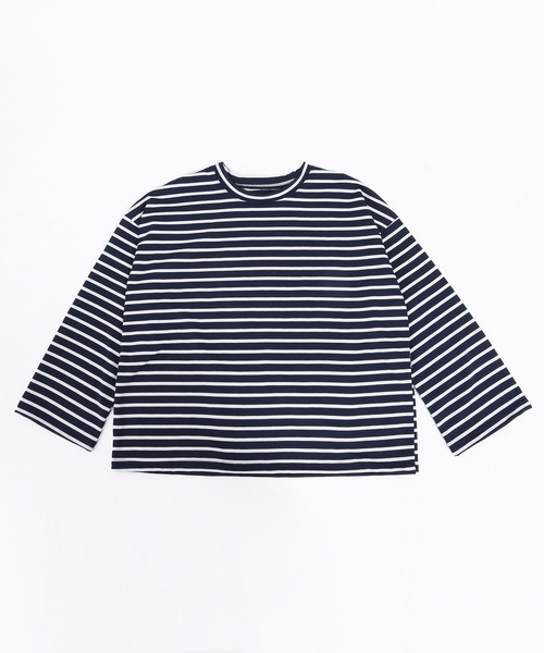 WC（ダブル シー）の「シンプルボーダーロンT（Tシャツ/カットソー・レディース・ホワイト/ネイビー/グリーン・FREE）」の13枚目の写真