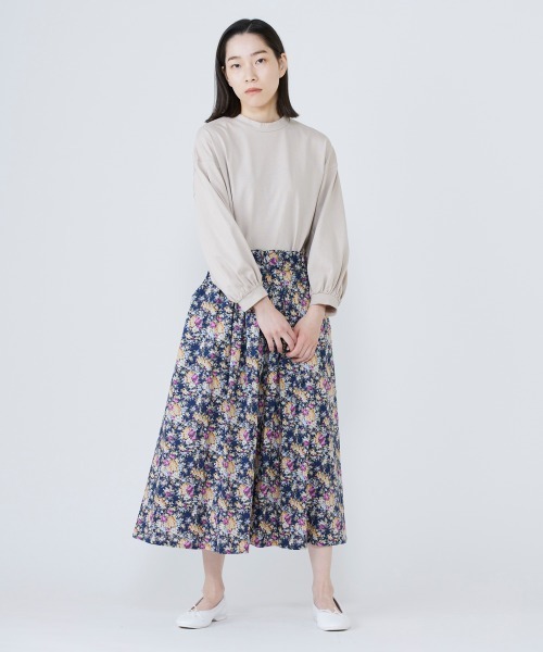 NIMES(ニーム)の「ボリュームスリーブプルオーバー(Tシャツ/カットソー・レディース・ホワイト/ネイビー/スモークピンク・FREE)」の4枚目の写真