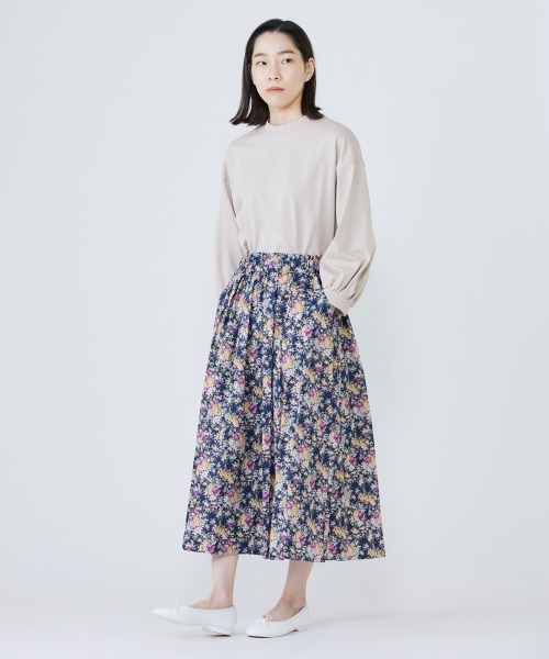 NIMES(ニーム)の「ボリュームスリーブプルオーバー(Tシャツ/カットソー・レディース・ホワイト/ネイビー/スモークピンク・FREE)」の11枚目の写真