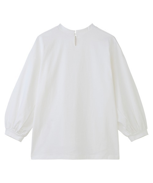 NIMES(ニーム)の「ボリュームスリーブプルオーバー(Tシャツ/カットソー・レディース・ホワイト/ネイビー/スモークピンク・FREE)」の8枚目の写真