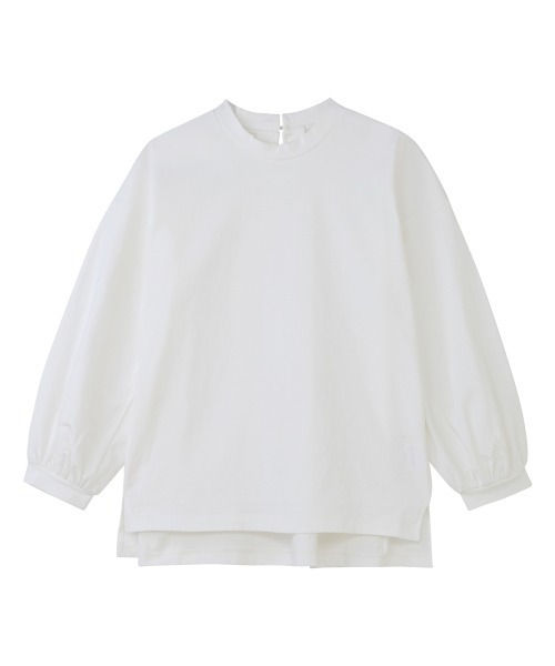 NIMES(ニーム)の「ボリュームスリーブプルオーバー(Tシャツ/カットソー・レディース・ホワイト/ネイビー/スモークピンク・FREE)」の22枚目の写真
